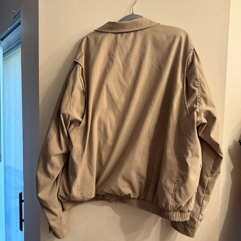 Polo Ralph Lauren Men's Cream Tan Zip Up Sport Coat Jacket Size XXL